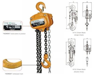 Pa lăng xích kéo tay 500kg Kondotec