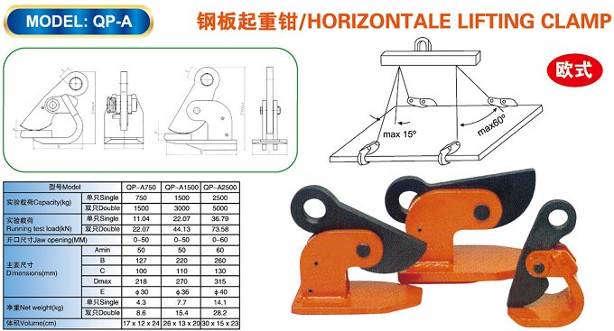 Kẹp tôn ngang 2.5 tấn Kawasaki