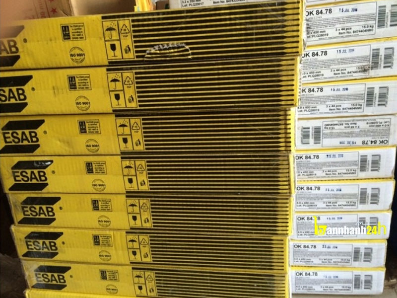Que hàn Esab OK 84.78 giá rẻ nhất Hà Nội - 0972.099.028